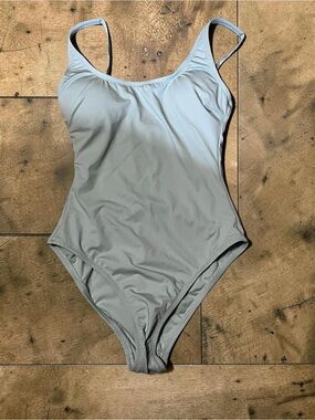 Target Women's One-Piece Swimsuit - Light Sage